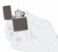 trzymana w dłoni Zapalniczka Zippo Black Ice 60001163