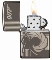odpalona Zapalniczka Benzynowa Zippo James Bond Black 60005397