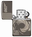 otworzona ze srebrnym wkładem Zapalniczka Zippo James Bond Black 60005397