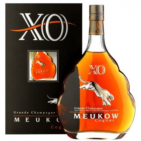 Meukow xo grande champagne dobry koniak szampan na prezent dla kobiety miły upominek