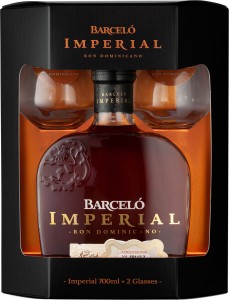 Rum Ron Barcelo Imperial + 2 szklanki, 37,5%, 0,7 l