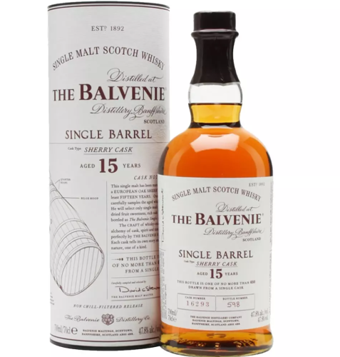 Balvenie sherry cask whisky single malt szkocka w tubie na prezent