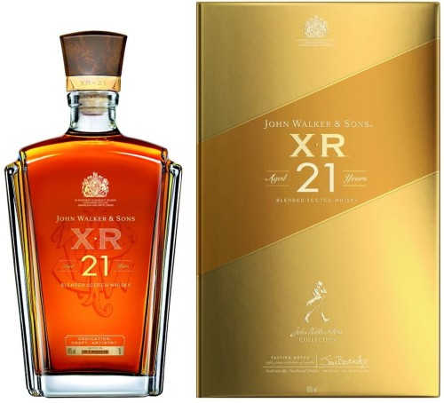 Johnnie Walker gold XR 21 YO 1l złota whisky na prezent dla miłośnika Walkera