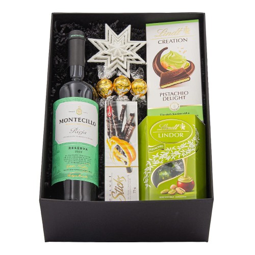 zestaw upominkowy na święta dla kobiety z winem Montecillo Rioja Reserva z Hiszpanii