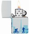 ZIPPO zapalniczka benzynowa biało niebieksa
