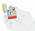 Zippo Igrzyska Olimpijskie Colour Block Games jak leży w dłoni