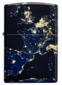 Zippo z motywem mapy świata