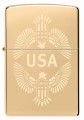 złota zapalniczka Zippo z motywem USA