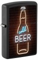 zapalniczka Zippo z ledowym napisem cold beer