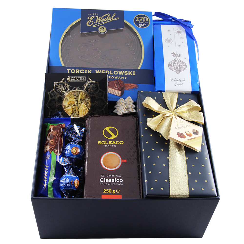 zestaw na prezent bez alkoholu ze słodyczami